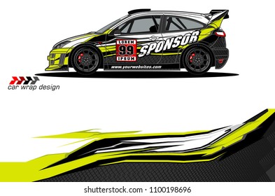 car graphic vector. abstract racing livery design for vehicle vinyl wrap 