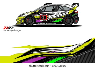 car graphic vector. abstract racing livery design for vehicle vinyl wrap 