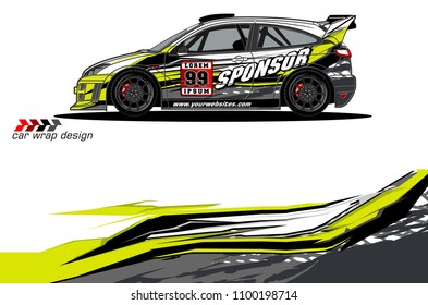 car graphic vector. abstract racing livery design for vehicle vinyl wrap 