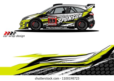 car graphic vector. abstract racing livery design for vehicle vinyl wrap 
