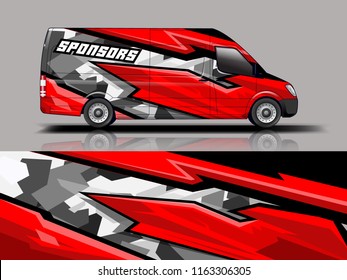 	
Car graphic vector. abstract racing shape with modern camouflage design for vehicle vinyl wrap 
