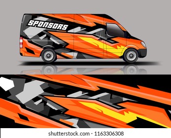 	
Car graphic vector. abstract racing shape with modern camouflage design for vehicle vinyl wrap 