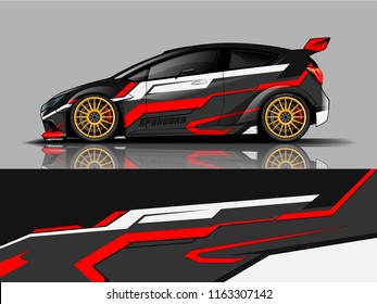 Car graphic vector. abstract racing shape with modern camouflage design for vehicle vinyl wrap 