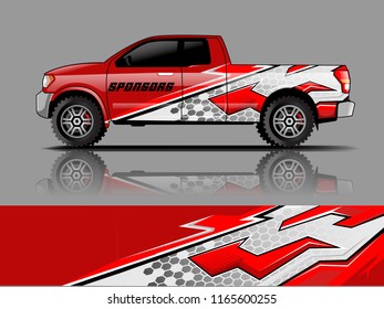 Car graphic vector. abstract racing shape with modern camouflage design for vehicle vinyl wrap