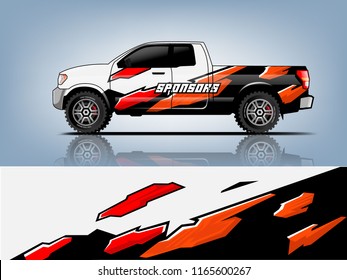 Car graphic vector. abstract racing shape with modern camouflage design for vehicle vinyl wrap