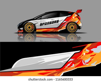 Car graphic vector. abstract racing shape with modern camouflage design for vehicle vinyl wrap