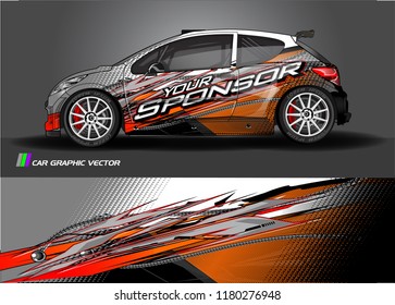 Car graphic vector. abstract racing shape with modern design for vehicle vinyl wrap