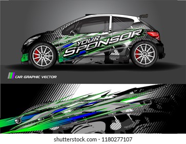 Car graphic vector. abstract racing shape with modern design for vehicle vinyl wrap