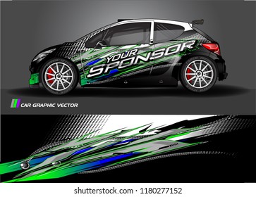 Car graphic vector. abstract racing shape with modern design for vehicle vinyl wrap