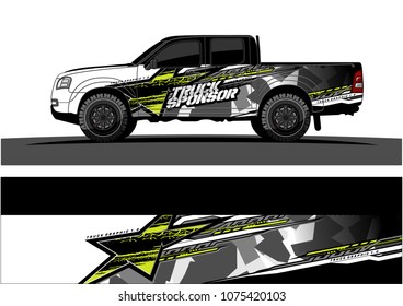 Car graphic vector. abstract star shape with grunge camouflage design for vehicle vinyl wrap 
