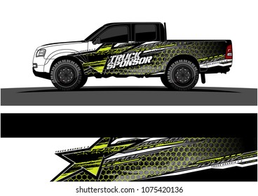 Car graphic vector. abstract star shape with grunge camouflage design for vehicle vinyl wrap 

