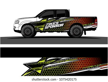 Car graphic vector. abstract star shape with grunge camouflage design for vehicle vinyl wrap 
