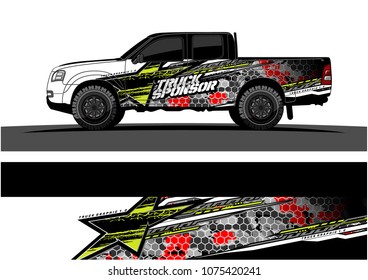 Car graphic vector. abstract star shape with grunge camouflage design for vehicle vinyl wrap 
