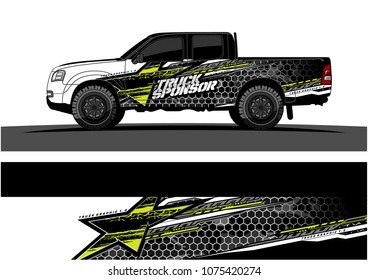 Car graphic vector. abstract star shape with grunge camouflage design for vehicle vinyl wrap 
