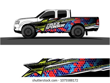 car graphic vector. abstract star shape with modern camouflage design for vehicle vinyl wrap 
