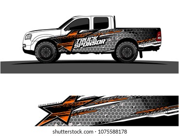car graphic vector. abstract star shape with modern camouflage design for vehicle vinyl wrap 
