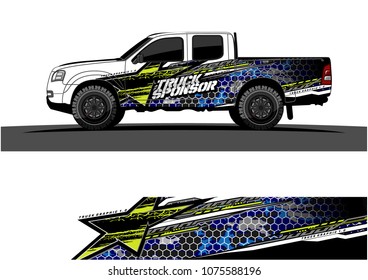 car graphic vector. abstract star shape with modern camouflage design for vehicle vinyl wrap 
