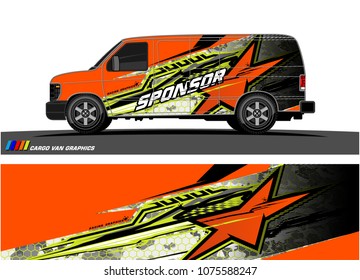 car graphic vector. abstract star shape with modern camouflage design for vehicle vinyl wrap 
