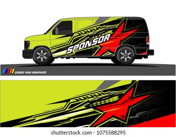 car graphic vector. abstract star shape with modern camouflage design for vehicle vinyl wrap 
