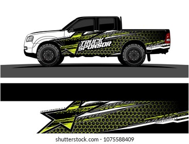 car graphic vector. abstract star shape with modern camouflage design for vehicle vinyl wrap 
