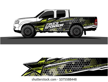 car graphic vector. abstract star shape with modern camouflage design for vehicle vinyl wrap 
