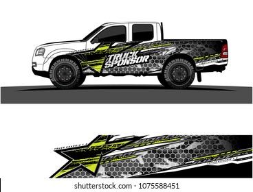 car graphic vector. abstract star shape with modern camouflage design for vehicle vinyl wrap 

