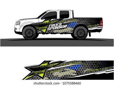 car graphic vector. abstract star shape with modern camouflage design for vehicle vinyl wrap 
