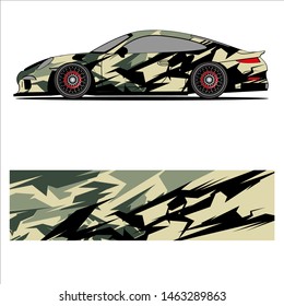 car graphic vector,abstract racing shape with modern race design for vehicle vinyl sticker
