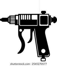 Car grease gun vector icon. filled flat sign for mobile concept and sign, symbol, vector, art