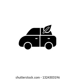 Car, green, leaf icon. Element of ecology isolated icon. Premium quality graphic design icon. Signs and symbols collection icon for websites, web design