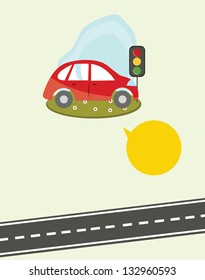 car greeting card