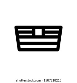 car grill icon with line style