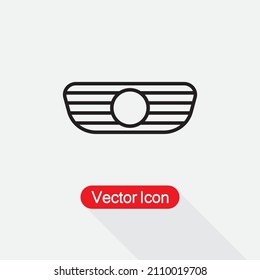 Ilustración Del Vector Del Icono De La Parrilla Del Coche O Del Radiador Eps10