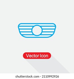 Ilustración Del Vector Del Icono De La Parrilla Del Coche O Del Radiador Eps10