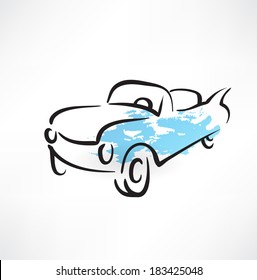 car grunge icon