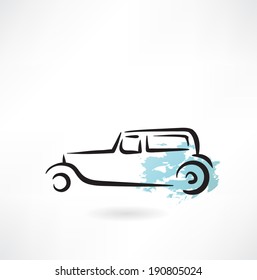 car grunge icon