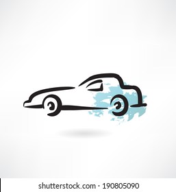 car grunge icon