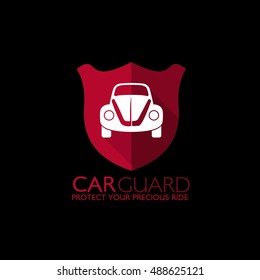 Car Guard logo icon design template elements. Vector Illustration