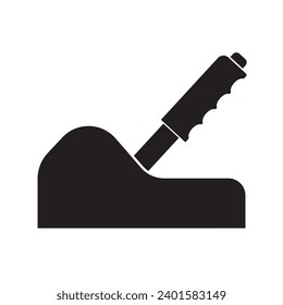 plantilla de diseño de vectores del icono del freno de mano de coche