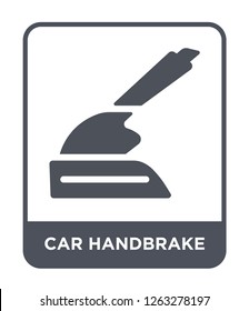 car handbrake icon vector on white background, car handbrake trendy filled icons from Car parts collection, car handbrake simple element illustration