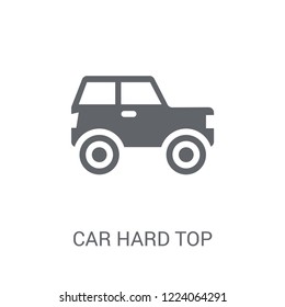 car hard top icon. Trendy car hard top logo concept on white background from car parts collection. Suitable for use on web apps, mobile apps and print media.