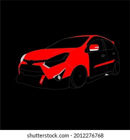 ilustración de diseño de vector de incubación de coche para el logotipo de diseño