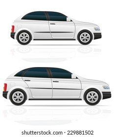 car hatchback vector illustration isolated on white background