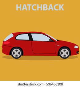 Car Hatchback vehicle transport type design
