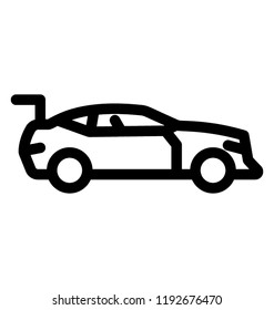 Car having high speed known as race car 
