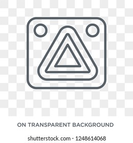 car hazard lights icon. car hazard lights design concept from Car parts collection. Simple element vector illustration on transparent background.