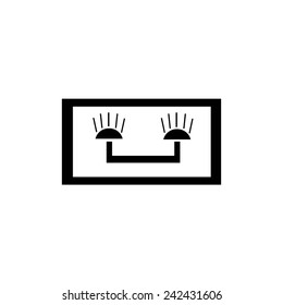 Car headlight icon