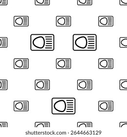 Car Headlight Icon Seamless Pattern, Car Head Light Icon Vector Art Illustration