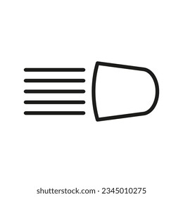 Car headlight icon. Vector illustration. EPS 10.