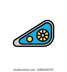 Car Headlight Icon Vector Illustration